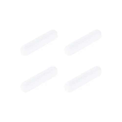 Miniatura 8 de MECCANIXITY Agitador magnético mezclador barra de agitación barra 7 mm (0.28 ") x3mm cilindro forma PTFE recubrimiento imán blanco para laboratorio