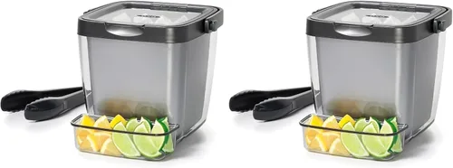 Miniatura 5 de OXO Good Grips - Cubeta de pared doble con pinzas y charola