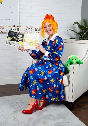 Miniatura 5 de Fun Costumes Magic School Bus Liz Lizard Verde Poliéster Dibujos Animados Monedero