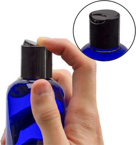 Miniatura 8 de Botellas flexibles de plástico vacías con tapa de pulso (paquete de 6), envases sin bisfenol A para champú, cremas, lociones, jabón líquido