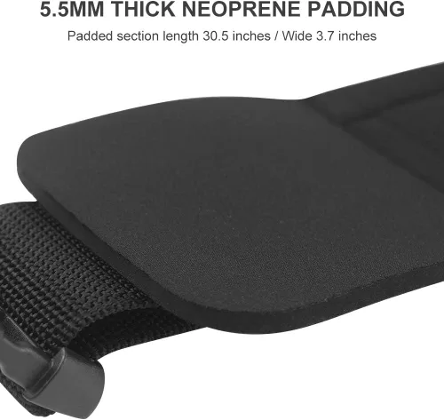 Miniatura 6 de Cinturón de cintura de neopreno acolchado con polea para gimnasio, correa con anillos para máquinas de cable, ejercicio de fitness, velocidad