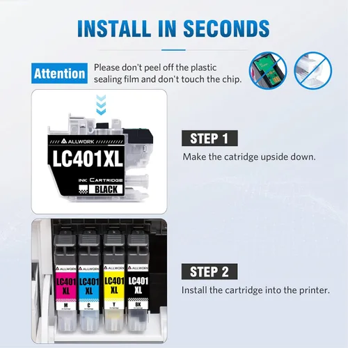 Miniatura 6 de LC401XL LC401 MFC-J1010DW - Cartuchos de tinta para impresora Brother LC 401XL 401 XL Cartucho de tinta compatible con impresora MFC J1010DW