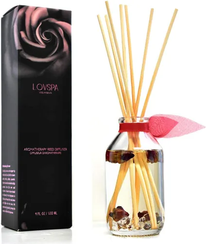 Miniatura 45 de Set de difusor de cañas, difusor de aceite perfumado con aroma a ámbar romántico y varillas, accesorios de fragancia para el hogar para decorar