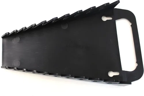 Miniatura 7 de Kit de bandeja organizadora de llaves de agarre de 10 herramientas, 2 soportes de plástico portátiles (kit de 2 piezas, negro y rojo)