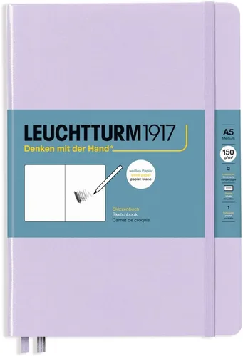 Miniatura 10 de Leuchtturm1917 - Cuaderno mediano de tapa dura para bocetos (negro) - 112 páginas de papel de 150 g/m²