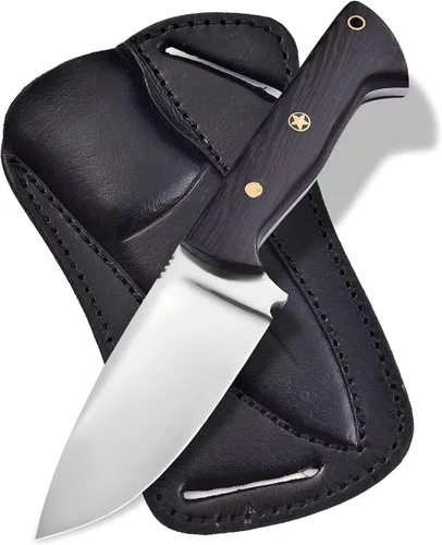 Miniatura 20 de Cuchillos de Damasco Hechos a Mano Personalizados de Acero de Damasco Cuchillo de Caza para Desollar, Camping, Exterior - Cuchillos de Caza de Hoja