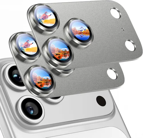 Miniatura 41 de Uyiton Compatible con iPhone 17 Pro Protector de Lente de Cámara - [No Fácil de Romper][Fuerte Adsorción][Compatible con Fundas] Cubierta de Titanio