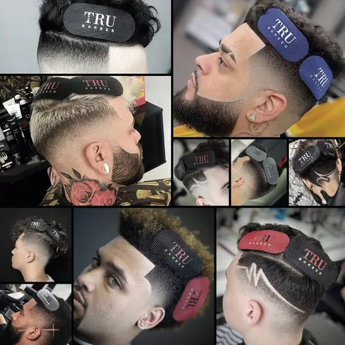 Miniatura 2 de TRU BARBER HAIR GRIPPERS ® 2 COLORS PAQUETE PAQUETE DE 4 PIEZAS PARA HOMBRE Y MUJER - Salón y Barbero, Pinzas para el cabello para peinar, Agarres