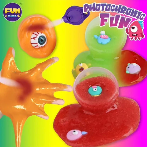 Miniatura 6 de Kit de slime de monstruo de Halloween para niñas de 6 a 12 años, kit de fabricación de slime FunKidz que brilla en la oscuridad para niños, haz