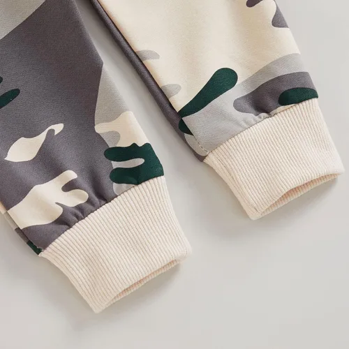 Miniatura 84 de Ropa de bebé niño 3 6 9 12 18 24M 3T Conjunto de pantalones con capucha patchwork sudadera con capucha pantalones de rayas traje de otoño invierno