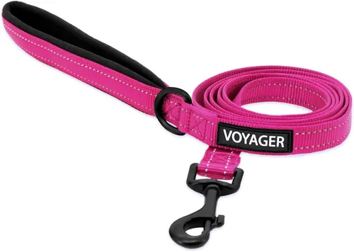 Miniatura 8 de Best Pet Supplies Correa reflectante Voyager para perros con mango de neopreno, para razas pequeñas, medianas y grandes, bonita y resistente