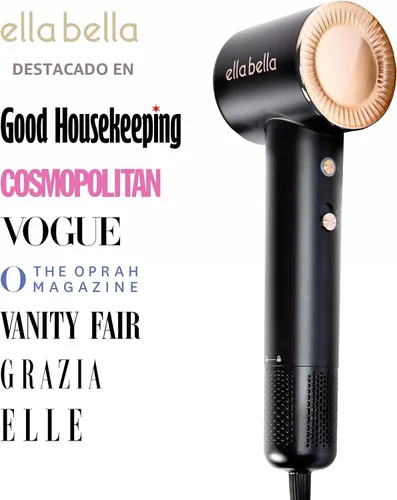 Miniatura 4 de ELLA BELLA® Secador de Cabello de Plasma Compacto, Secador de Cabello con Tecnología de Plasma Avanzada con Pantalla Digital, Secado Rápido, Bajo
