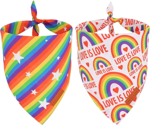 Miniatura 16 de PTDECOR Bandana de Halloween para perro, bufanda reversible para mascotas, varios tamaños, pañuelos triangulares de Halloween para perros pequeños