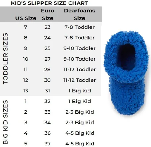 Miniatura 5 de Dearfoams Pantuflas unisex para niños Tate lavables