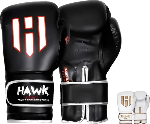 Miniatura 8 de Hawk Sports Guantes de boxeo para hombres y mujeres, cómodos guantes de entrenamiento de boxeo con acolchado de espuma para lanzar golpes de fuerza