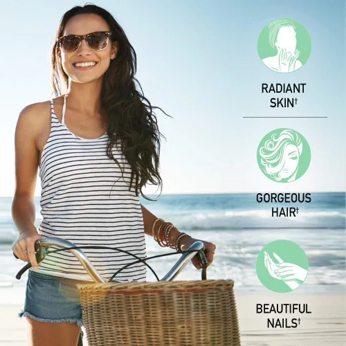 Miniatura 3 de Garden of Life - Grass Fed Collagen Beauty - Polvo de colágeno para mujeres y hombres, sabor granada y arándano, 20 porciones, para las uñas, piel