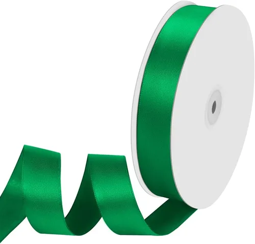 Miniatura 30 de Cinta de tela de satén de 1-1/2 pulgadas de ancho x 50 yardas, cinta negra perfecta para lazos de bricolaje, guirnaldas, envoltura de regalos