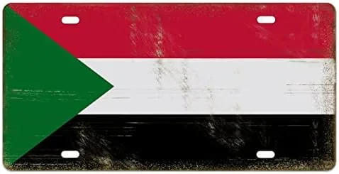Miniatura 2 de Placa de matrícula de metal con bandera de Canadá, placa de matrícula de la bandera nacional de Canadá, recuerdo de país, letrero decorativo