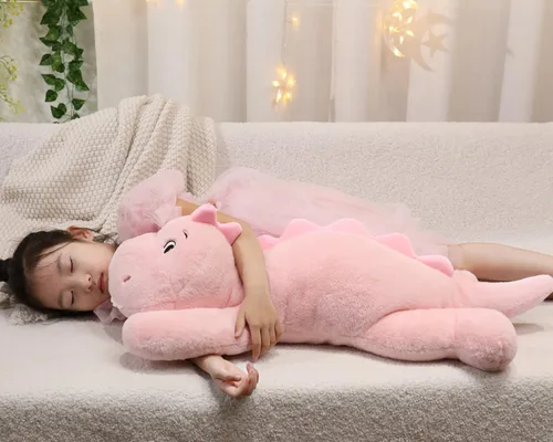 Miniatura 5 de XMV Muñeco de peluche de dinosaurio con peso de 31 pulgadas y 5 libras, peluche grande con peso, lindo juguete de peluche en forma de almohada