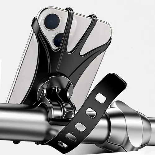 Soporte de teléfono para bicicleta 2026, 1 paquete, soportes de silicona con rotación de 360° para iPhone y Samsung, para la mayoría de teléfonos