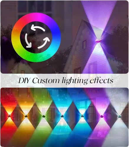 Miniatura 5 de Luces RGB Permanentes para Exteriores, Luces LED Inteligentes Impermeables para Aleros con Control de Aplicación/Remoto, Impermeables IP67 para DIY
