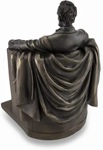 Miniatura 3 de Veronese Design Things2Die4 sentado Abraham Lincoln Estatua escultural histórica bronceada