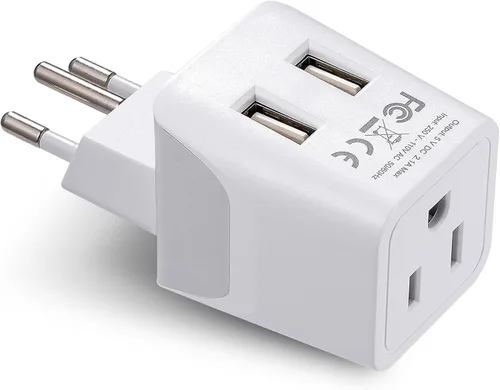 Miniatura 12 de Ceptics UK, Hong Kong, CTU-7-2PK Adaptador de enchufe de viaje para Irlanda con USB dual - Tipo G - Londres - Entrada EE. UU. - Peso ligero