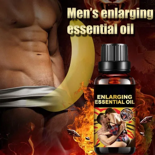 Aceite esencial de masaje para hombres para sexo -Mejora sexual Crema de erección Aceite de crecimiento del pene más largo más grueso Energía Masaje