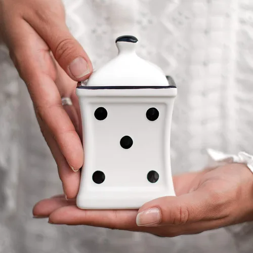 Miniatura 10 de City to Cottage Hierba de cocina de cerámica pequeña hecha a mano de 5.3 oz/5.1 fl oz, especias, tarro de almacenamiento con tapa, recipiente