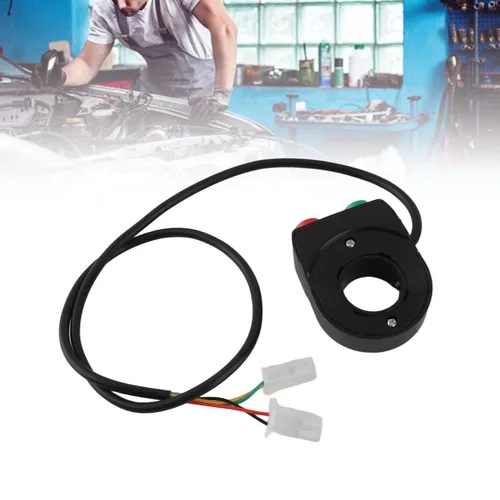 Miniatura 3 de 2 en 1 Faros delanteros de motocicleta Interruptor de encendido/apagado de bocina, interruptores de botón de control de agarre para motocicleta