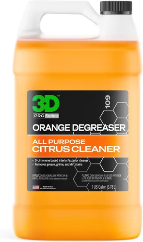 3D Desengrasante naranja – Limpiador de coche a base de cítricos para aceite, grasa, suciedad y adhesivos – A base de agua, no corrosivo, ecológico,