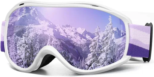 Miniatura 14 de AVV - Gafas de esquí con protección UV, gafas antiniebla para snowboard, gafas de nieve OTG para hombres, mujeres, adultos y jóvenes