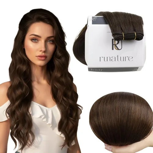 Miniatura 21 de RUNATURE Extensiones de cabello humano rubio con trama para coser, para mujer, añade volumen al cabello, 12 pulgadas, 2.47 onzas (2.47 oz), reflejos