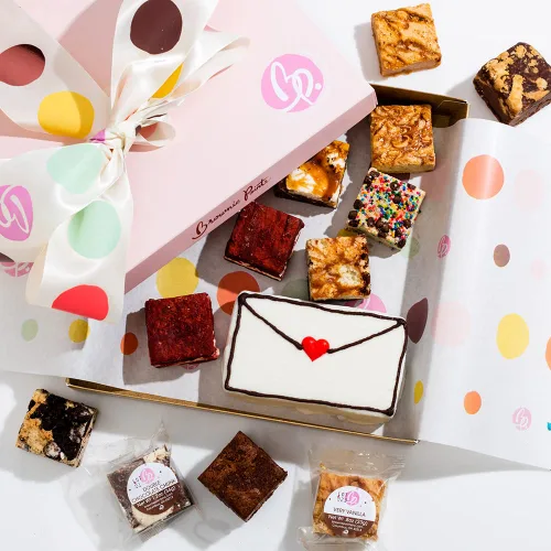 Miniatura 10 de Envíe su mensaje de agradecimiento con una caja de regalo Brownie Points Brownies: Creado con los mejores ingredientes más frescos, sabores más