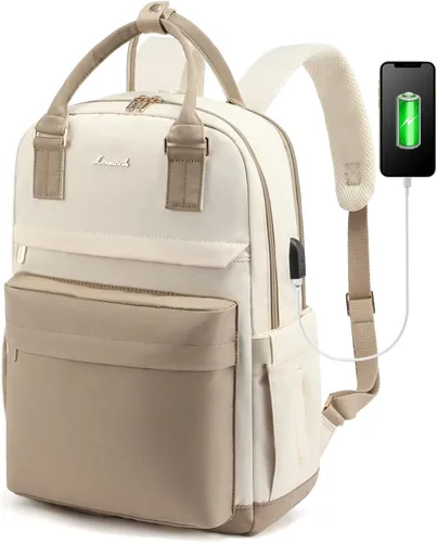 Miniatura 15 de LOVEVOOK - Mochila de computadora portátil para mujeres y niñas, mochila de 15.6 pulgadas impermeable para estudiantes, linda bolsa para libros