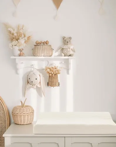 Miniatura 6 de Juego de 2 fundas para cambiador para bebé niño y niña, fundas de muselina para cambiador con estilo bohemio, ropa de cama neutra para guardería