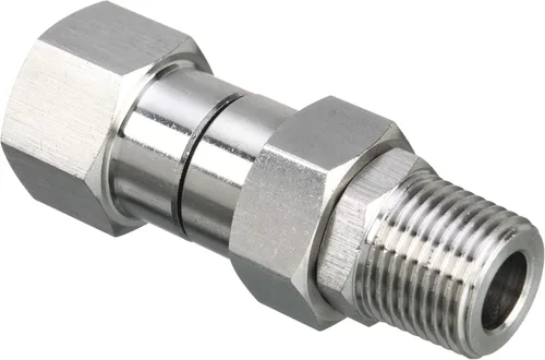 Miniatura 2 de M MINGLE Conector giratorio para lavadora a presión, rosca macho NPT de 3/8 pulgadas, acero inoxidable, 4500 PSI