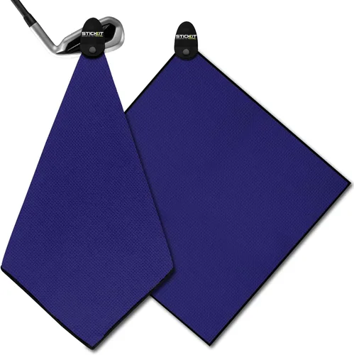 Miniatura 16 de STICKIT Toalla de golf magnética – Ultra absorbente con tejido de gofre de microfibra – Toalla de golf con imán para bolsas, palos y carritos