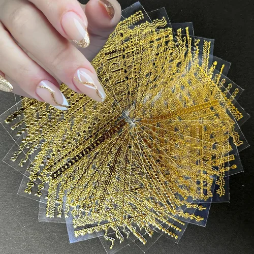 Miniatura 13 de 30 hojas de calcomanías de uñas del 4 de julio para arte de uñas, Día de la Independencia, calcomanías de arte en 3D, autoadhesivas, bandera