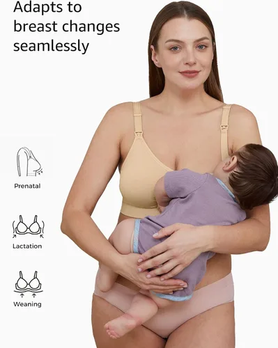 Miniatura 2 de HOFISH Brasier de maternidad sin costuras para mujer, paquete de 3
