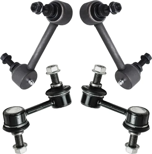 Detroit Axle - 4 barras estabilizadoras para Honda Accord 03-07, Acura TL 04-06, 4 eslabones de extremo de barra estabilizadora delantera y trasera,