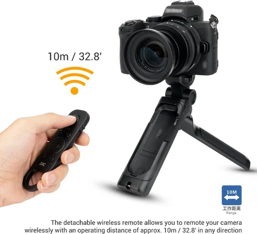 Miniatura 3 de Agarre de disparo de mano y mini trípode de mesa con función remota para Nikon Z30 Z50 Z f Zf Z fc Z7 II Z6 II COOLPIX P1000 P950 A1000 B600 For