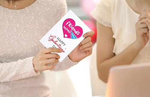 Miniatura 4 de D4DREAM Tarjetas de feliz día de Galentines para sus amigos antes de Bellends Galentines Day Tarjeta de regalo para amigos, mejor amiga, tarjeta