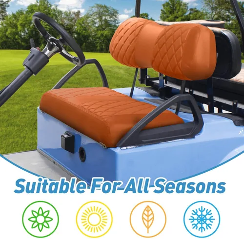 Miniatura 5 de NOKINS Juego de fundas de asiento de diamante para carrito de golf Club Car DS 2000.5 en adelante, se adapta a Club Car DS OEM estándar cojín
