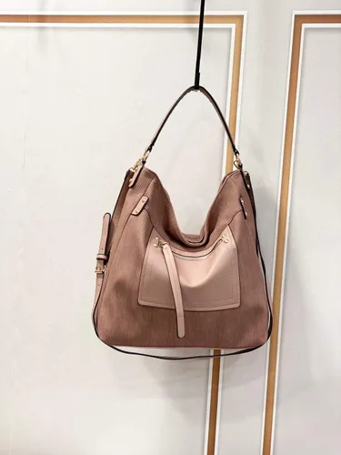 Miniatura 5 de Bolsos estilo hobo en relieve para mujer, bolso cruzado grande de cuero para mujer, estilo casual, bolsos y bolsos de mano