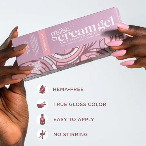 Miniatura 4 de Gelish Cream Gel – Solid Soak-Off Professional Gel Polish for Salon Quality Manicure with Brush, LED Cure, Long-Lasting, High Shine, Easy Application