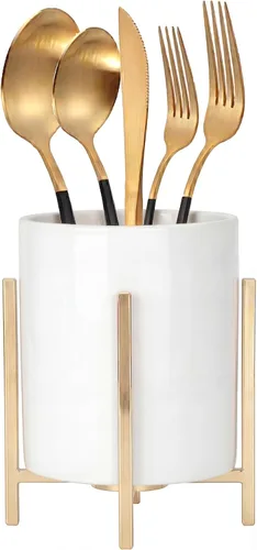 Miniatura 16 de 2 Piezas Soporte para Cubiertos de Encimera, Soporte de Cocina para Cucharas y Tenedores, Organizador de Utensilios de Encimera, Soporte para Sólido