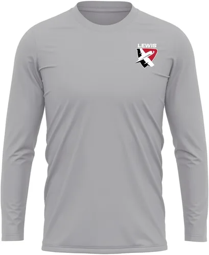 Miniatura 360 de Camisa deportiva de manga larga oficial de la NCAA Collegiate para hombre, con logotipo en el pecho izquierdo, colección Athletic Heather