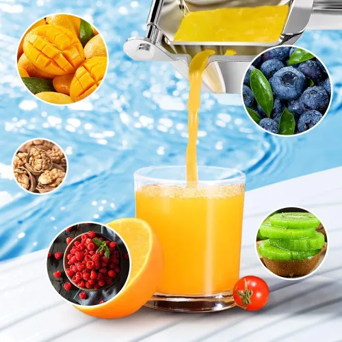 Miniatura 4 de Extractor de jugo de fruta fresca, exprimidor manual 2026 con agarre ergonómico, exprimidor de limón resistente de aleación de aluminio para limón