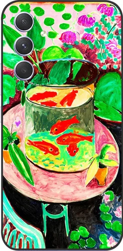 Miniatura 9 de Berkin Arts Wassily Kandinsky - Funda de silicona compatible con Samsung Galaxy A52 5G 4G/A52S 5G, color campo colorido Moongate (varios círculos)